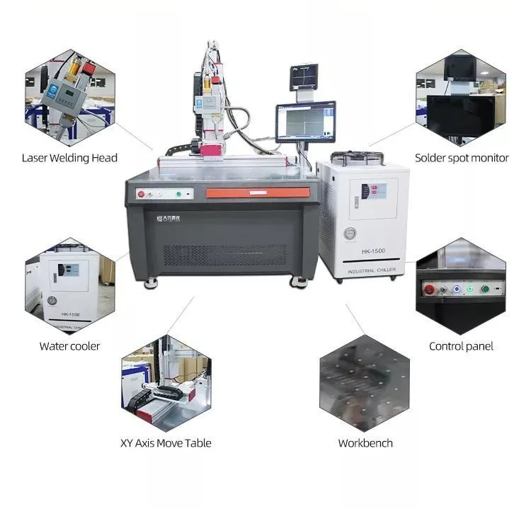 Automatic Hardware Bathroom Multi-Station Four-Five-Six-Axis Platform Galvanometer Double Pendulum Optical Fiber Continuous Laser Welding Machine