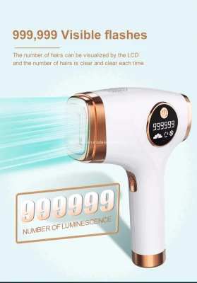 Marque privée Utilisation à domicile Beauté Intense Lumière Pulsée Portable IPL Épilation Dispositif Professionnel Épilation Au Laser Perte De Cheveux